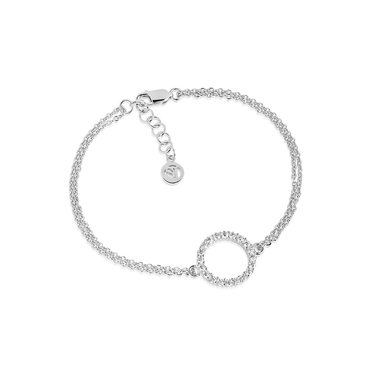 Køb SIF JACOBS - BIELLA GRANDE ARMBÅND - MODEL: SJ-B338(1)-CZ hos Guldsmed Smeds