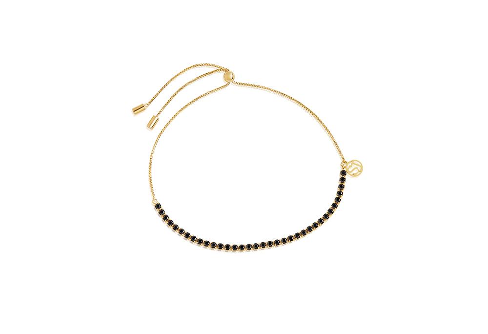 Køb SIF JACOBS - ELLERA TENNIS ARMBÅND - MODEL: SJ-B42032-BK-SG hos Guldsmed Smeds