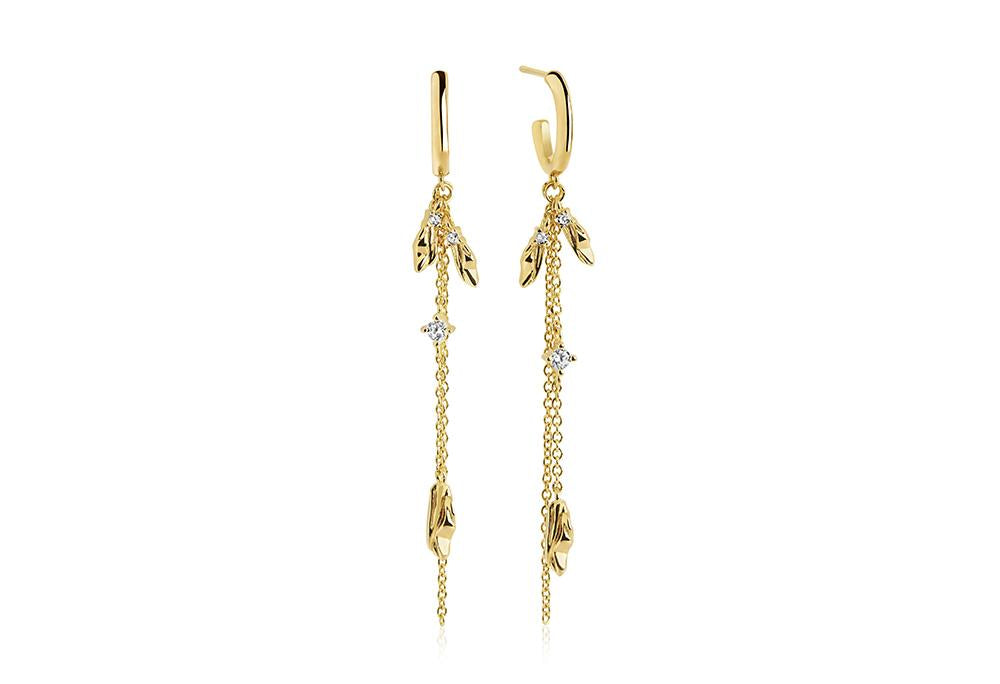 Køb SIF JACOBS - VULCANELLO DOUBLE ØRERING - MODEL: SJ-E42029-CZ-SG hos Guldsmed Smeds