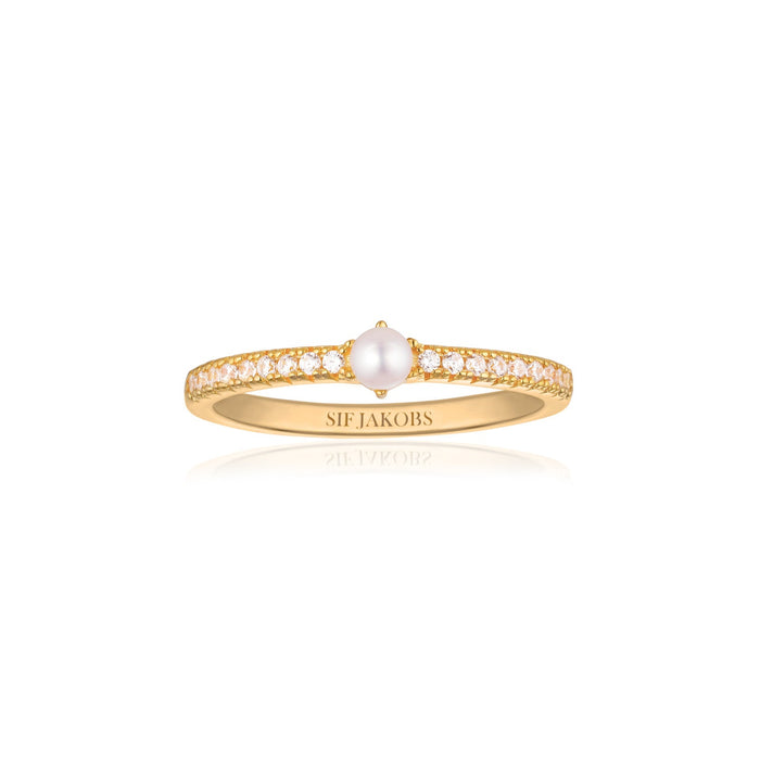 SIF JAKOBS - RING ELLERA PERLA UNO - MODEL: SJ-R12284-CZ-SG