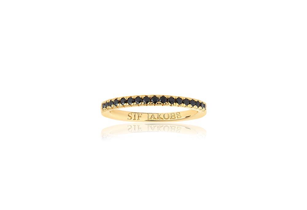 Køb SIF JACOBS - ELLERA RING - MODEL: SJ-R2869-BK-YG hos Guldsmed Smeds