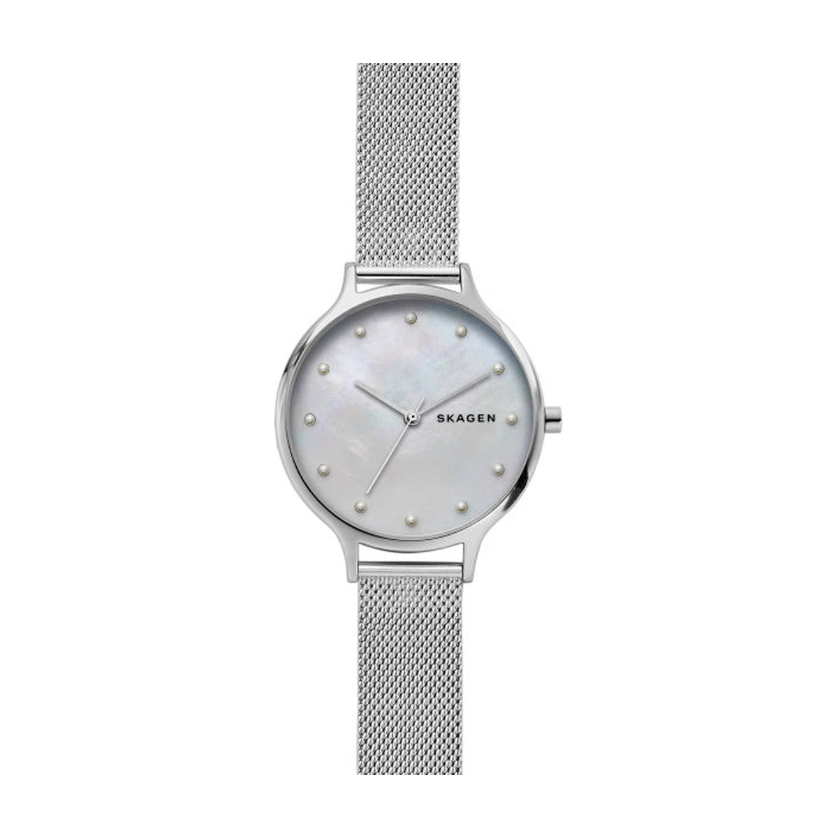 Køb Skagen dameur "Anita" - stål med meshlænke - perlemors urskive - Modelnr.: SKW2775 hos Guldsmed Smeds