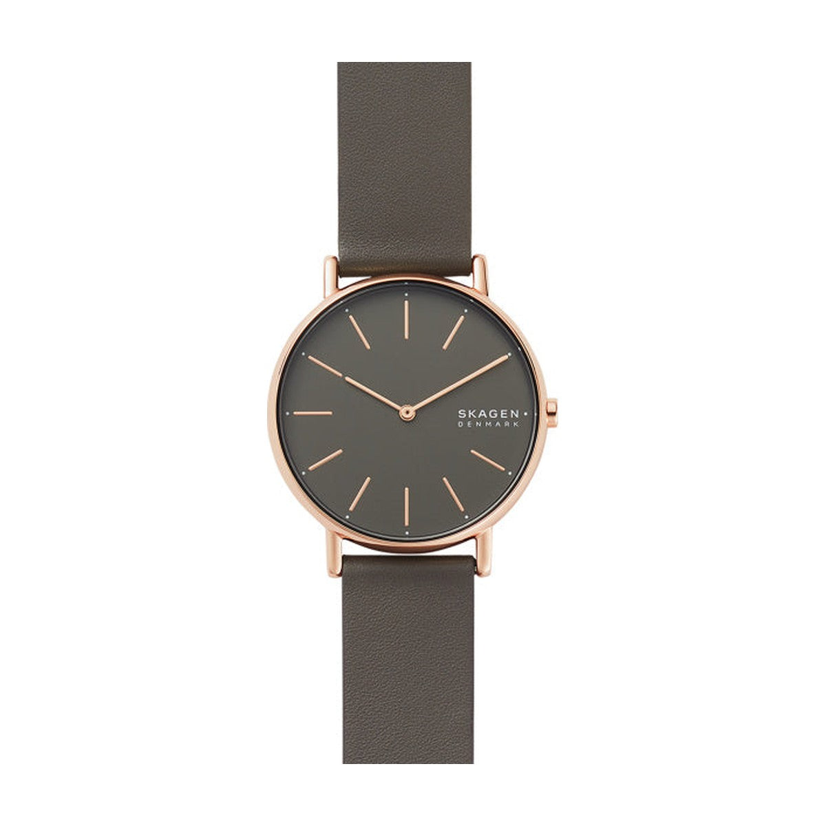 Køb Skagen - Herre ur - rose forgyldt - læderrem - Modelnr. SKW2794 hos Guldsmed Smeds