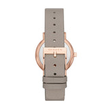 Skagen - Dame ur i rose gold med grå læderrem, FREJA - Model: SKW3060