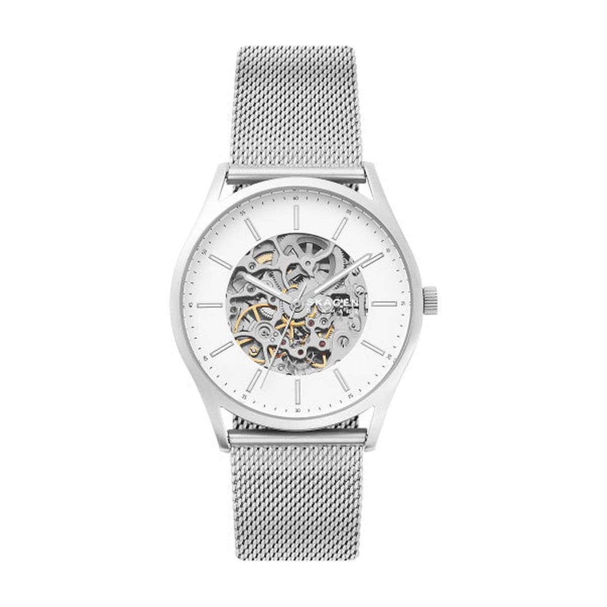 Køb Skagen - Herre ur automatic stålkasse meshlænke - Modelnr. SKW6581 hos Guldsmed Smeds
