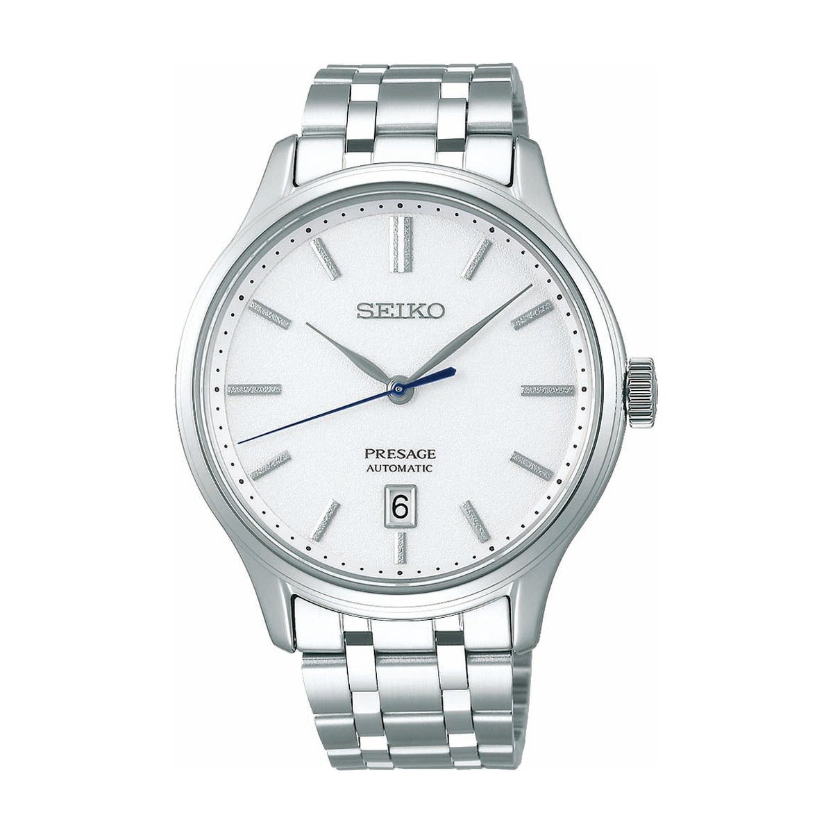 Køb Seiko - presage automatik herreur, stål med lænke WR - Model: SRPD39J1 hos Guldsmed Smeds