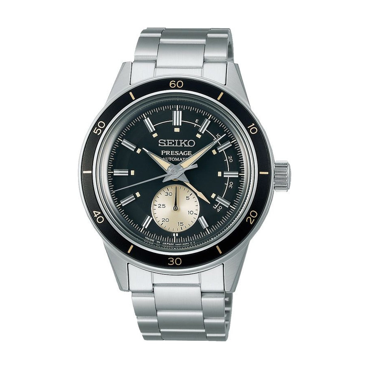 Seiko - Presage automatik herreur, stål med lænke, WR - Model: SSA449J1