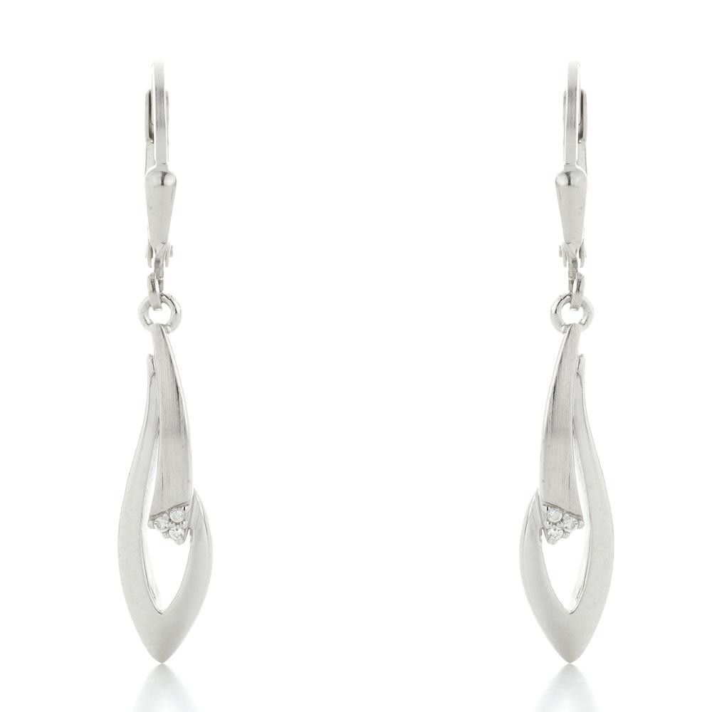 Køb Classic Jewelry - rhodineret sølvørehænger m. sy. zirkonia - cockta - Modelnr.: 32-70272-610-99 hos Guldsmed Smeds