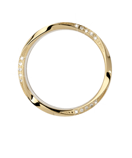 Køb Christina jewelry & watches - Top ring Wave, gold, 15 sapphires - Modelnr.: TCG32WAVE-15W hos Guldsmed Smeds
