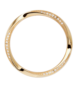 Køb Christina Jewelry & Watches - Top ring, 36 mm, stål, 27 hvide sapphire - Modelnr: TCS36WAVE-27W hos Guldsmed Smeds