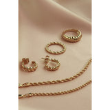 Jeberg Jewellery - Forgyldt Twisted Hoop - Model: 50840