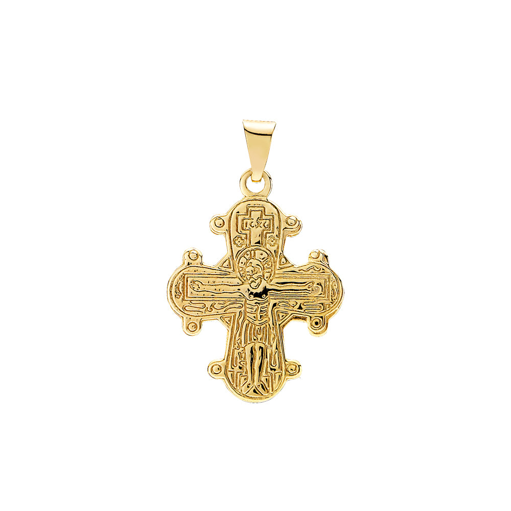Køb Lund of Copenhagen - Forgyldt Sølv vedhæng - Dagmarkors fadervor, 20x17mm - Modelnr.: 906067-F hos Guldsmed Smeds
