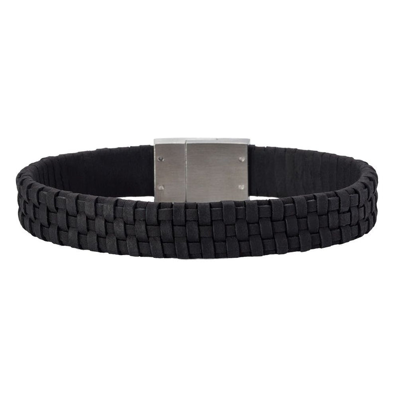 Køb Son of noa - SON bracelet black calf leather 21cm 12mm - Model: 897 000-BLACK21 hos Guldsmed Smeds