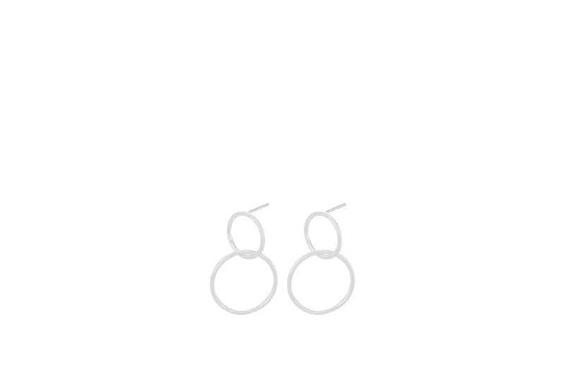 Køb Pernille Corydon - Double earrings - Sølv Creol - Model: e-224-s hos Guldsmed Smeds