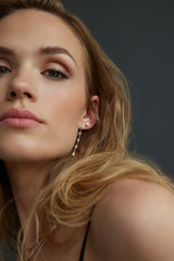 Jeberg Jewellery - Sølv "I AM GOLD" chain ørering - Model: 51002