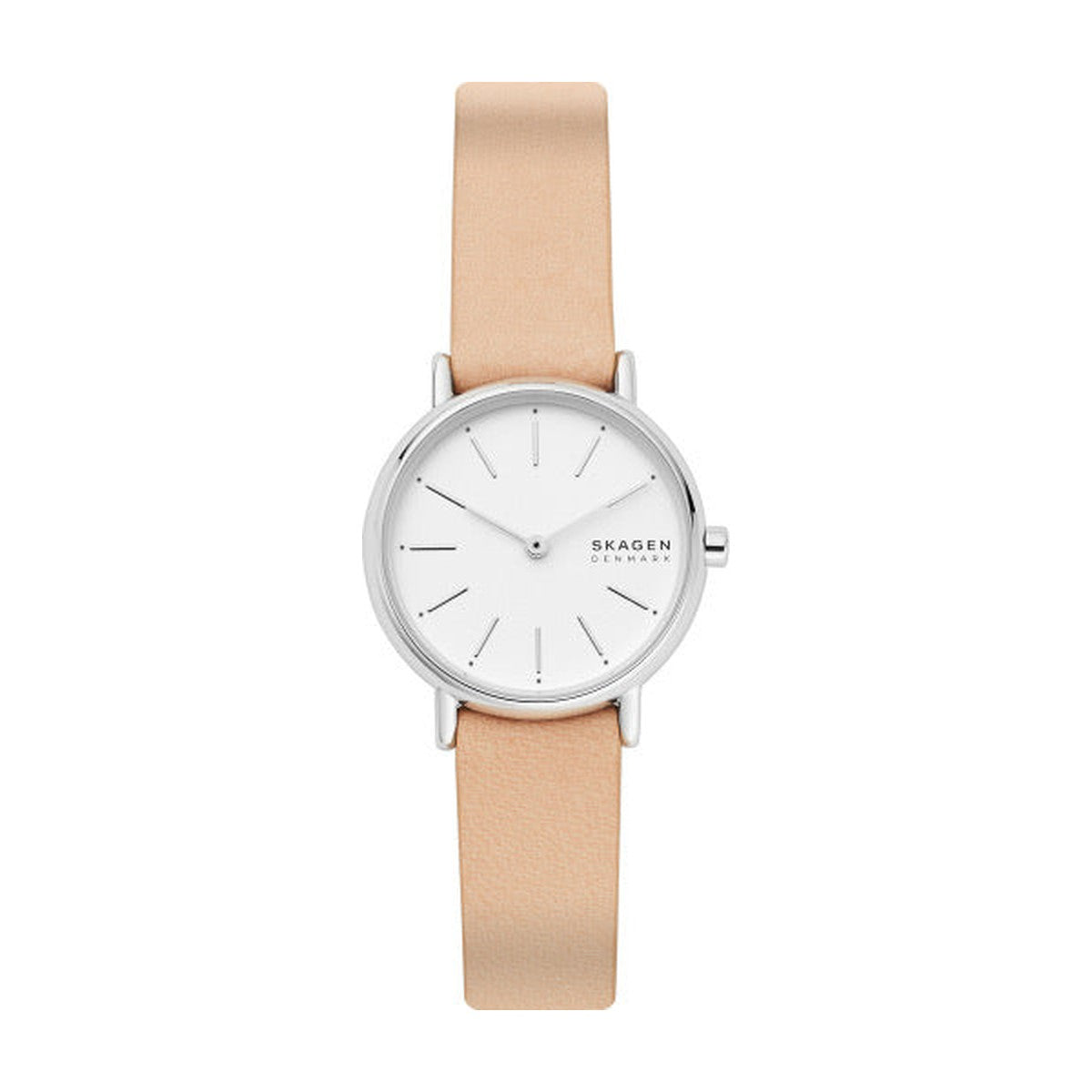 Køb Skagen - Dameur stål med beige rem, læder - Model: SKW2839 hos Guldsmed Smeds