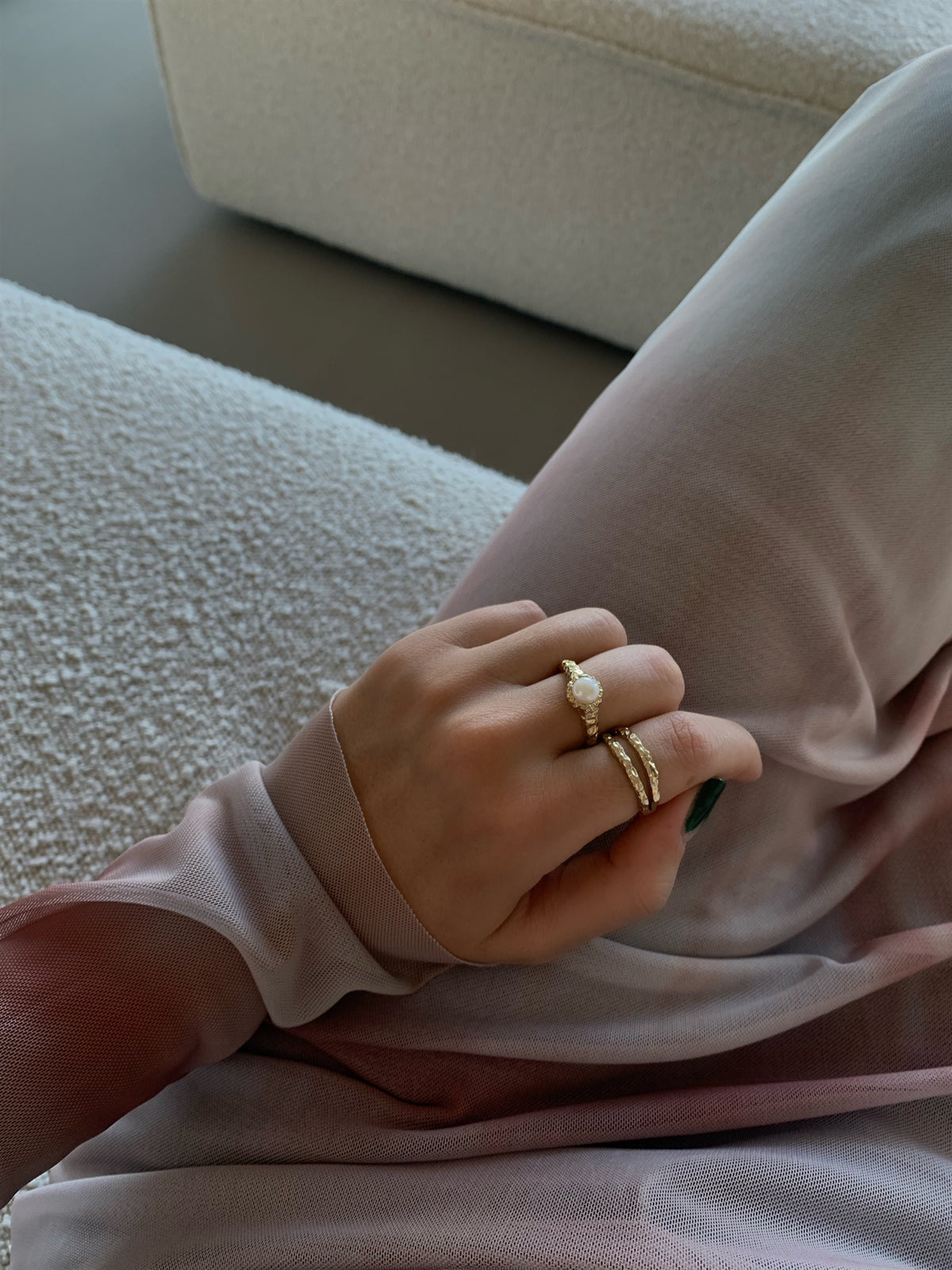 Jeberg Jewellery - Forgyldt, I AM GOLD pearl - Ring - Model: 61000