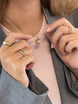 Jeberg Jewellery - Forgyldt Sand Dune Pearl Halskæde - Model: 44040