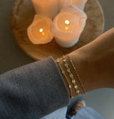 Jeberg Jewellery - Forgyldt LAVENDER armbånd - Model: 4630-16-G