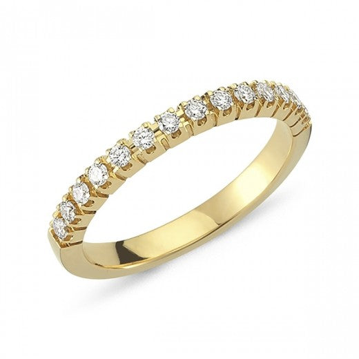 Køb Nuran - 14 kt. Guld alliancering m. 0,21ct w/si brillant - Model: A2500 021 RG hos Guldsmed Smeds