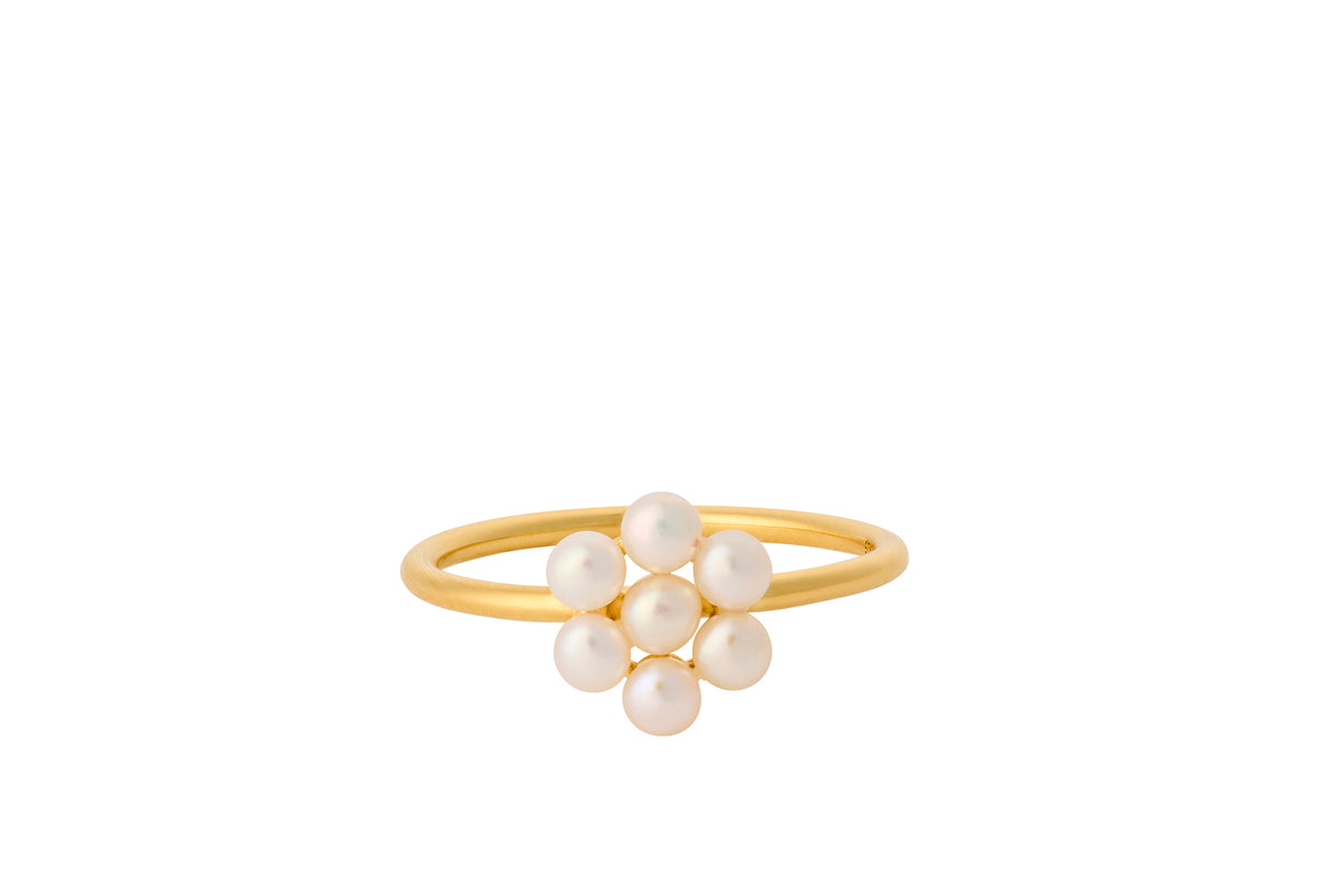 Pernille Corydon - Forgyldt Ocean Bloom ring - Model: R-443-GP