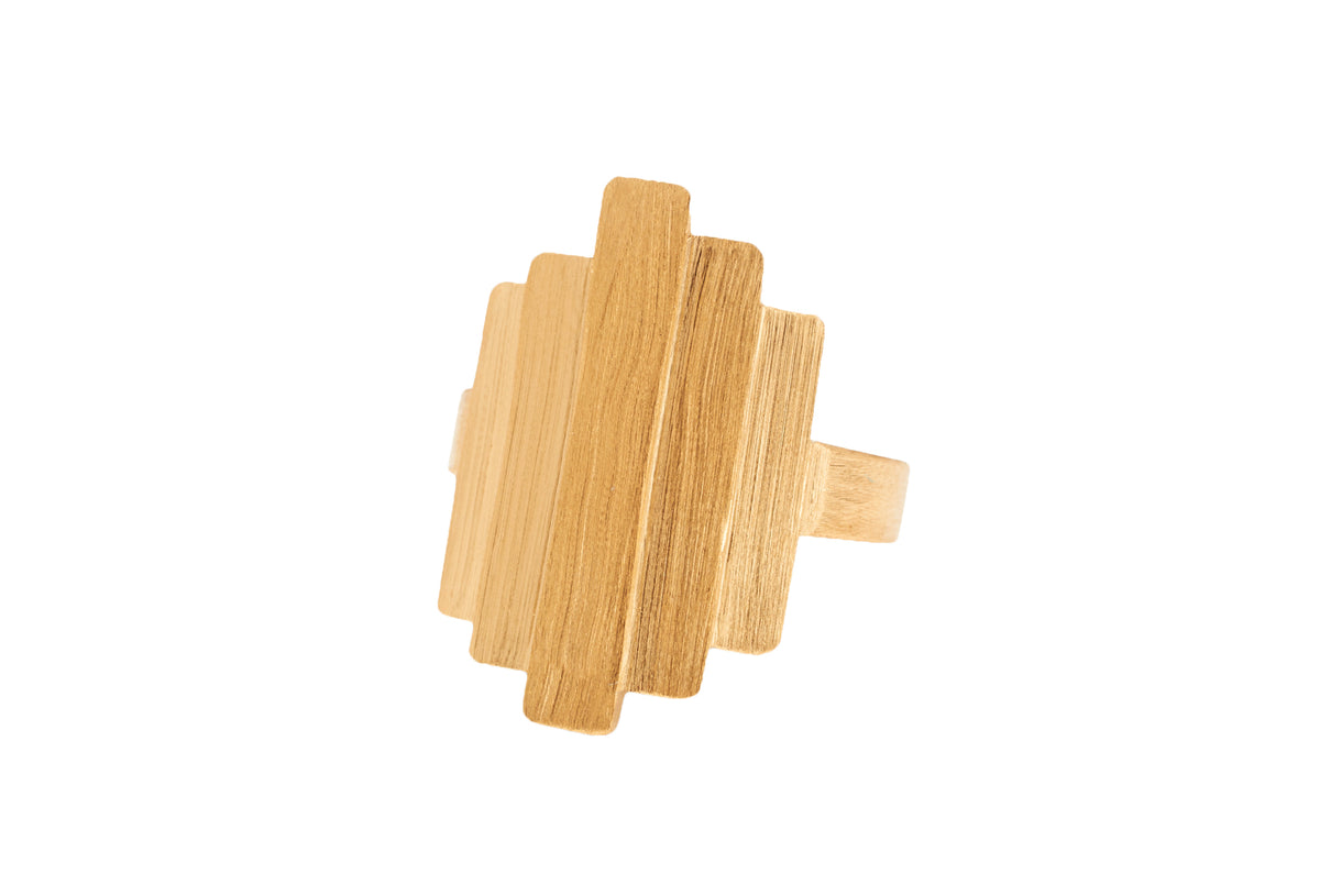 Køb Pernille Corydon - Brick - Forgyldt Ring - Model: R-492-GP hos Guldsmed Smeds