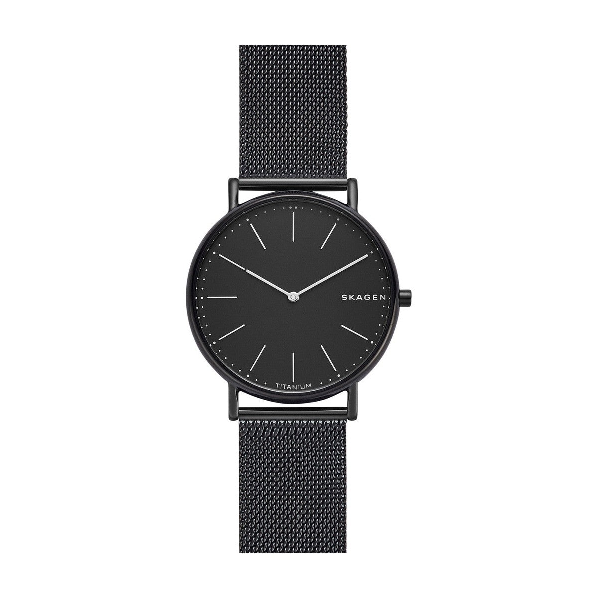 Køb Skagen - Herreur - titanium med sort mesh lænke - Modelnr.: SKW6484 hos Guldsmed Smeds