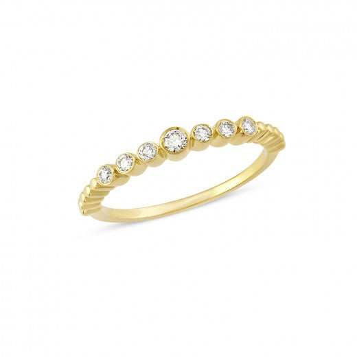 Køb Nuran -  Tube - Diamant guld ring i 14 kt. Guld med 0,15ct W/si- Model: R1062 015 RG hos Guldsmed Smeds