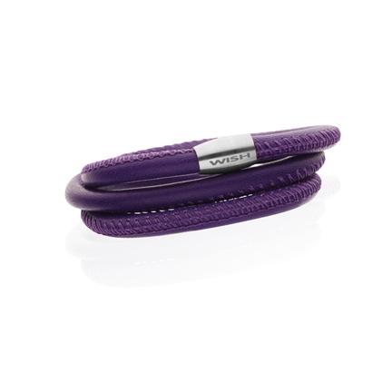 Køb Scrouples - Wish armb. lilla m/magnet 58 cm. - Modelnr.: W-05058 hos Guldsmed Smeds