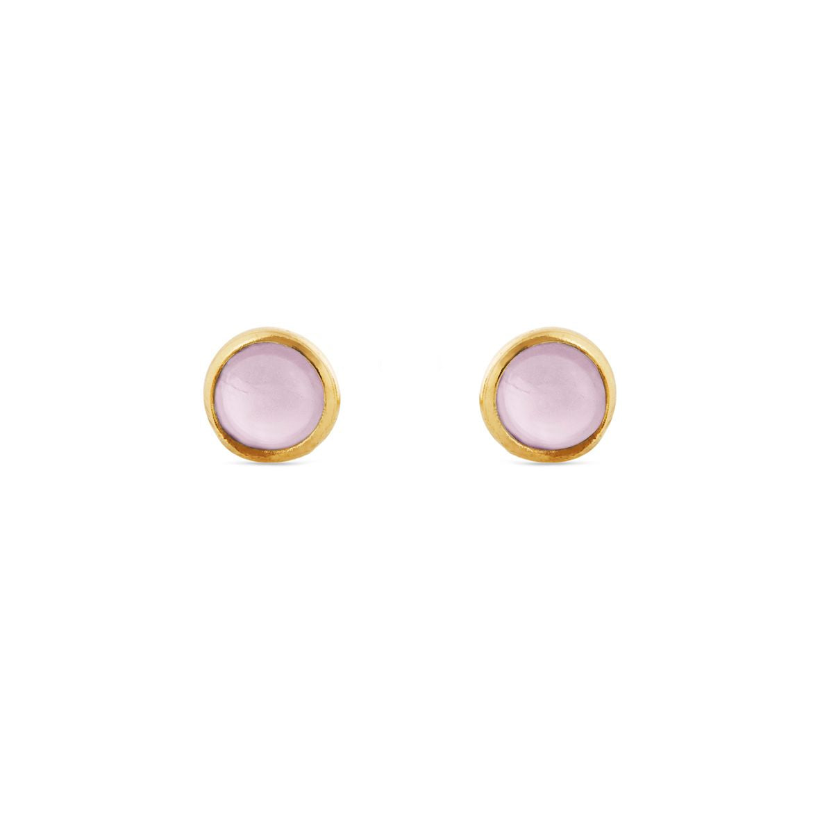 Køb Susanne Friis Bjørner - Ørestik med Lyserød krystal, forgyldt - Modelnr.: SFB-5535-2-112 hos Guldsmed Smeds
